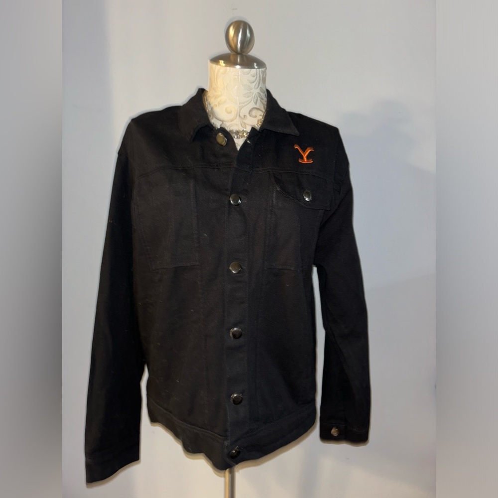 Yellowstone Black Jean jacket. Size Medium